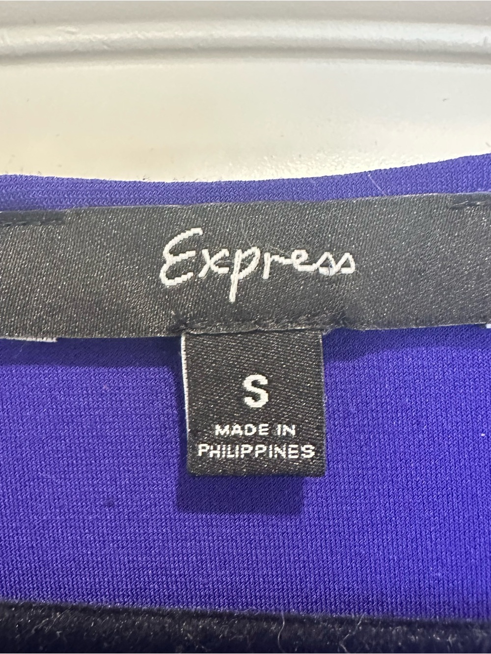 Express Cobalt Cap Sleeve Blouse Size Small - Picture 3 of 5